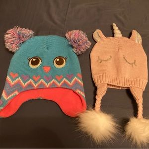 Girl’s hats - Owl & Unicorn